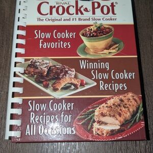 Rival Crock-Pot 3 Books in 1 Slow Cooker Cookbook Spiral-Bound 2007 190+ Recipes